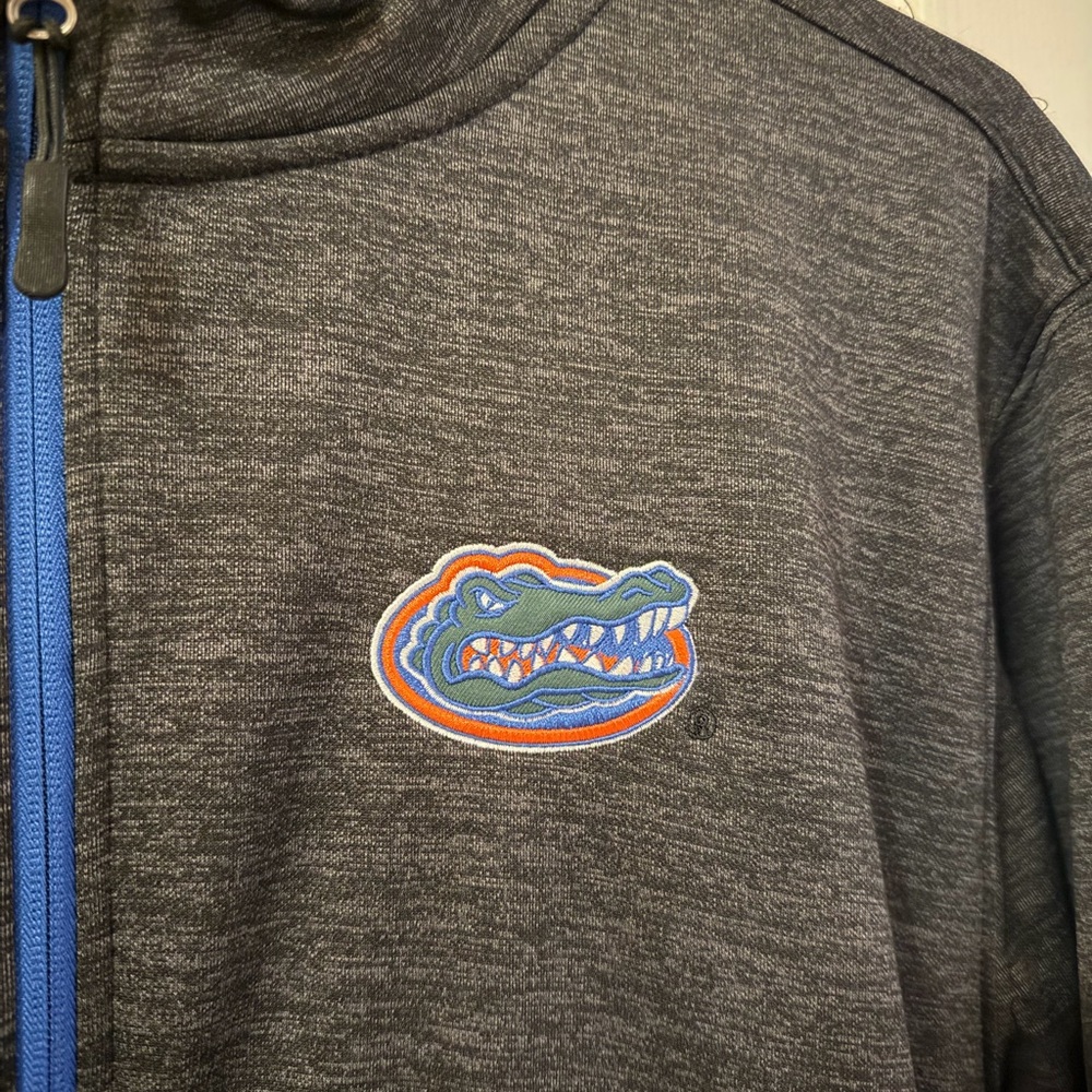 Florida Gators Grey Heather Full-Zip Jacket with Embroidered Gator Logo
